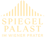 Das Logo des Spiegelpalastes im Wiener Prater